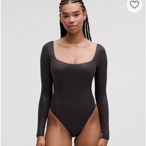 Lululemon Wunderlux Ultra-Soft Nulu Square-neck Long Sleeve Bodysuit - NWT